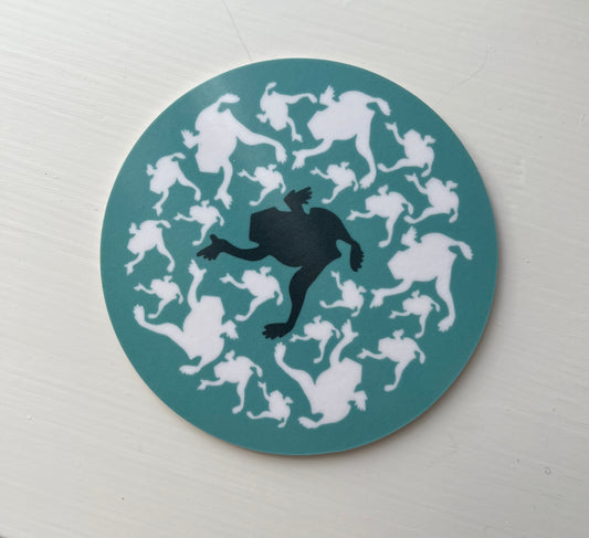 Glasunderlägg jubileumsgroda grön