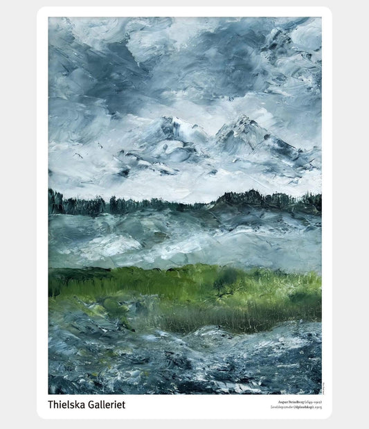 Affisch Landskapsstudie (Alplandskap)