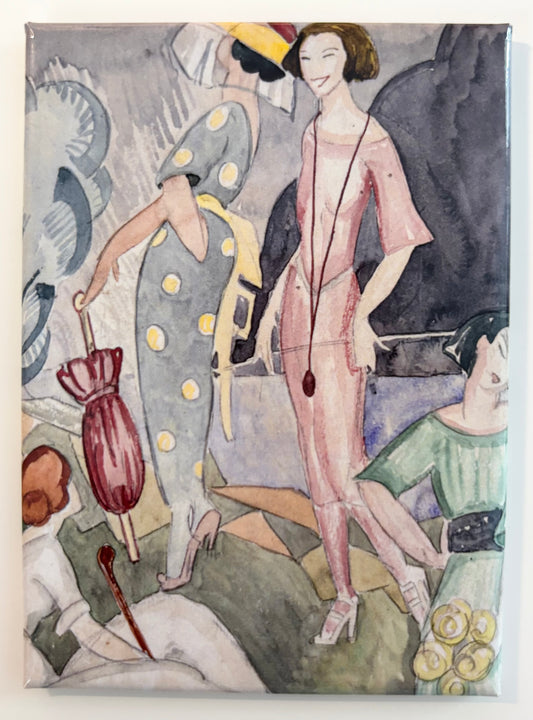 Magnet Fyra kvinnor på promenad