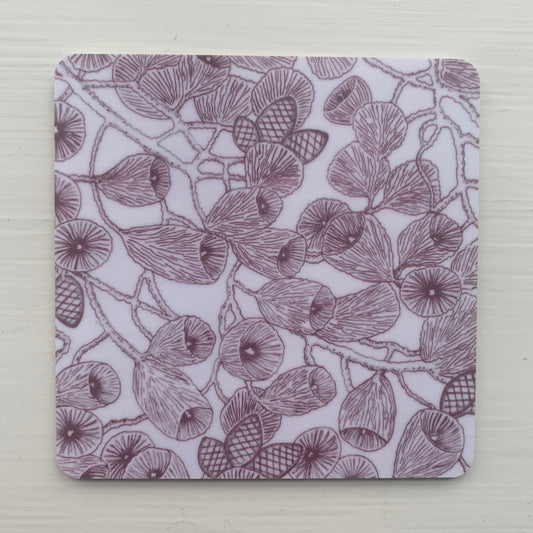 Glasunderlägg Fjæstad brun