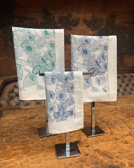 Kökshandduk Fjaestad blå liten