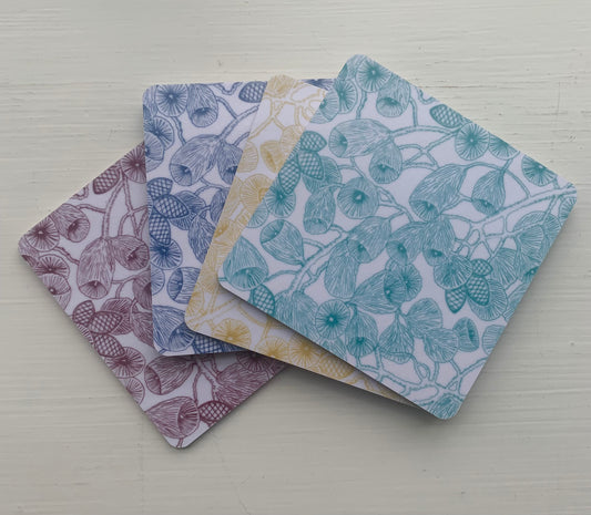 Paketpris 4 glasunderlägg Fjaestad